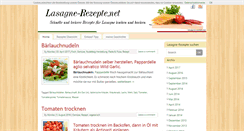 Desktop Screenshot of lasagne-rezepte.net