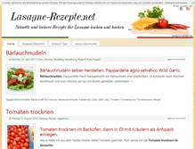 Tablet Screenshot of lasagne-rezepte.net